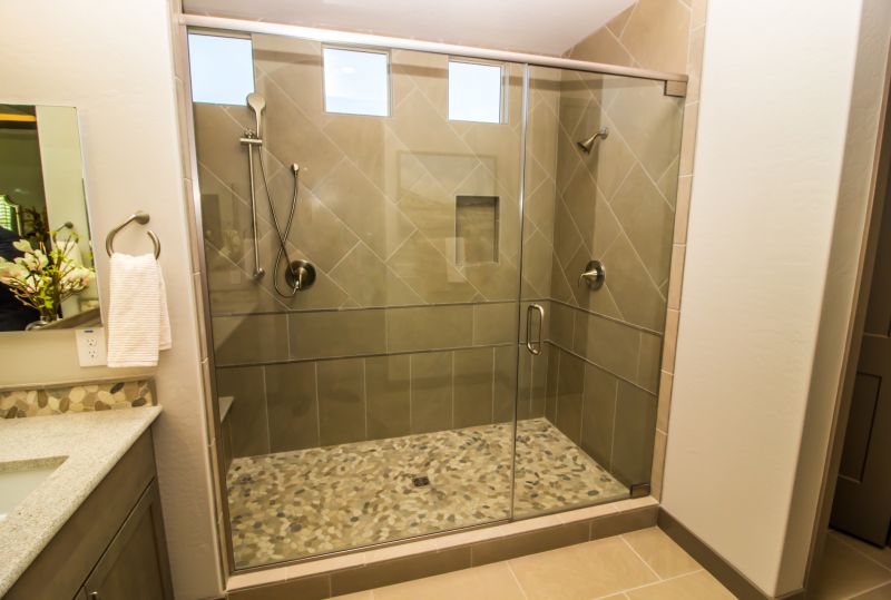 Black Framed Glass Shower